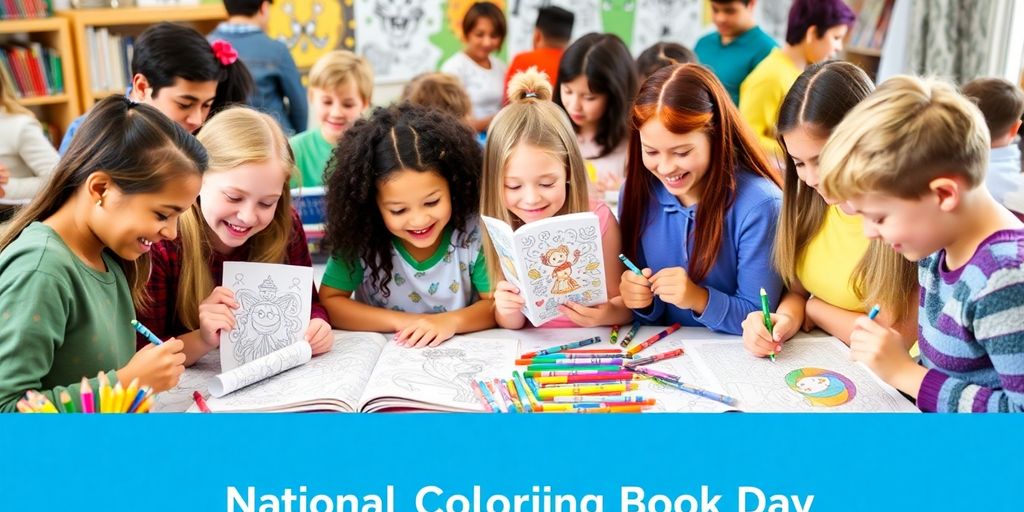 People of all ages coloring together with art supplies.