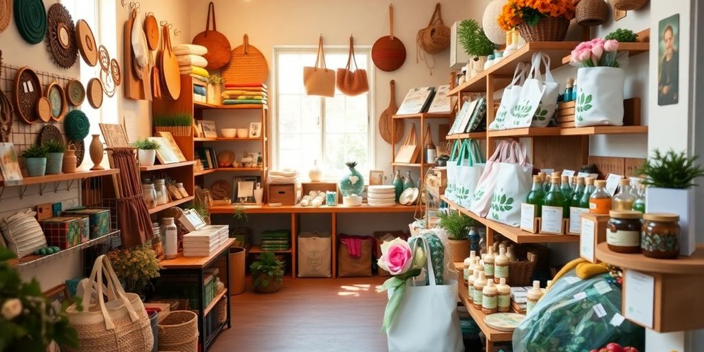 Eco-friendly gifts in a charming Los Angeles shop.