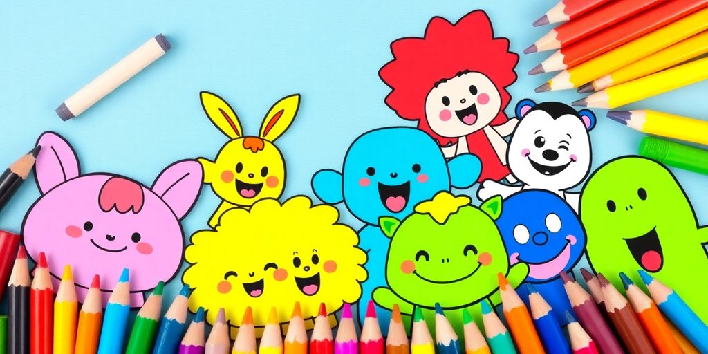 Unleash Your Creativity with Our Cartoon Character Coloring Book: A Fun Journey for All Ages!