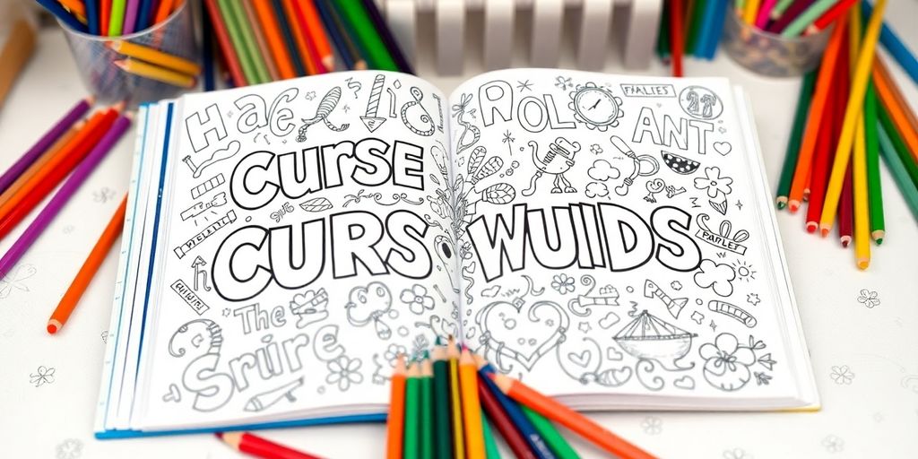 Unleash Your Creativity with a Curse Word Coloring Book Printable: A Unique Stress Relief Experience!